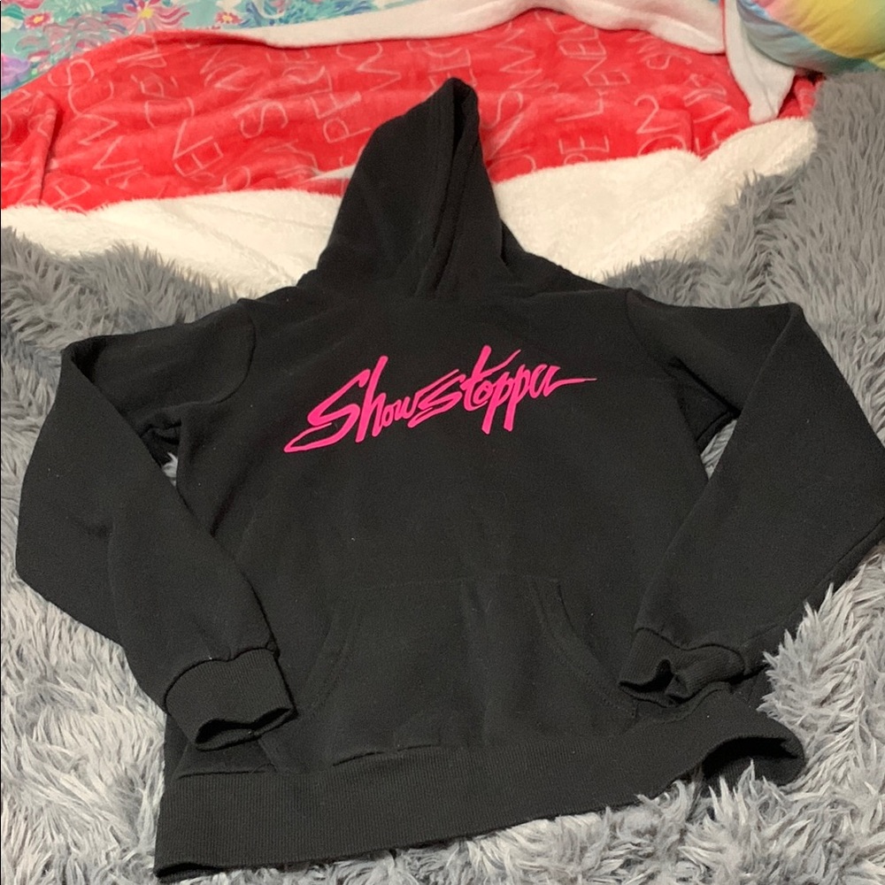 SHOW STOPPER Black Hoodie for girls